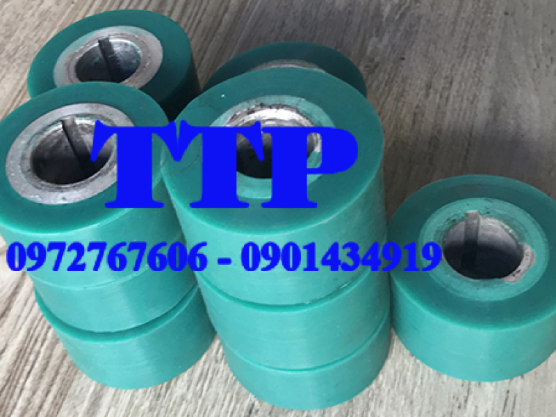 Gia Công Đắp Trục Con Lăn chất liệu cao su, silicone, PU. Độ bền cao