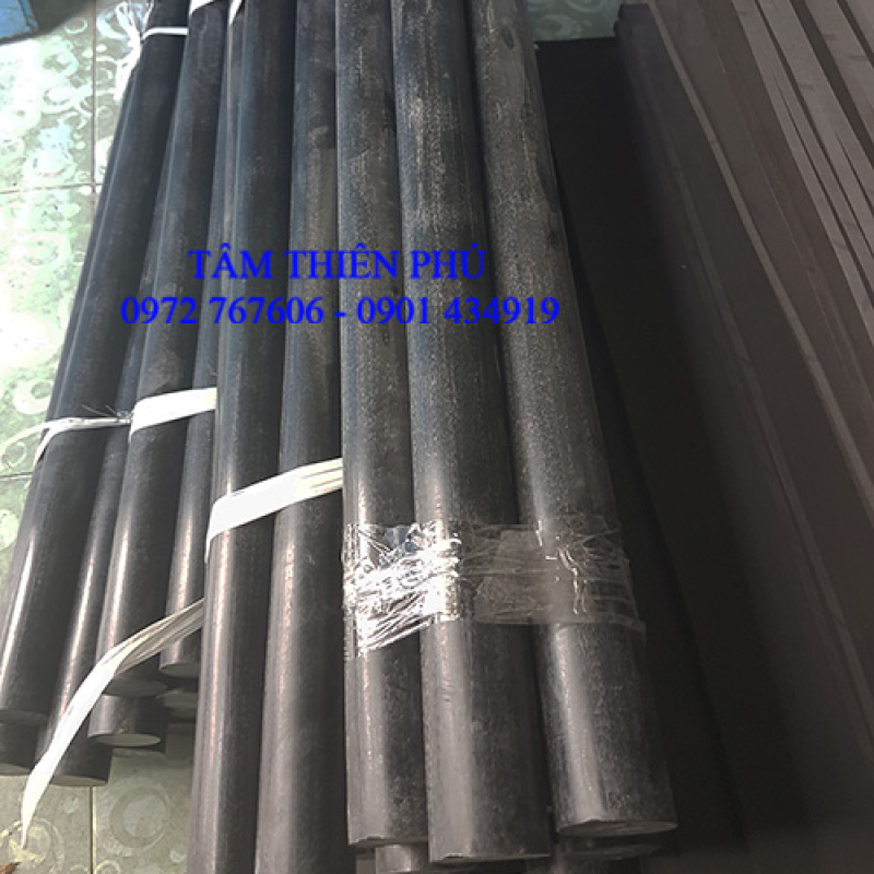 Cây nhựa POM màu đen phi 50